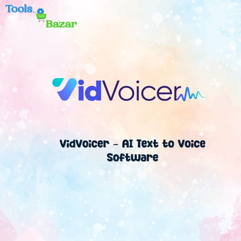 VidVoicer – AI Text to Voice Software